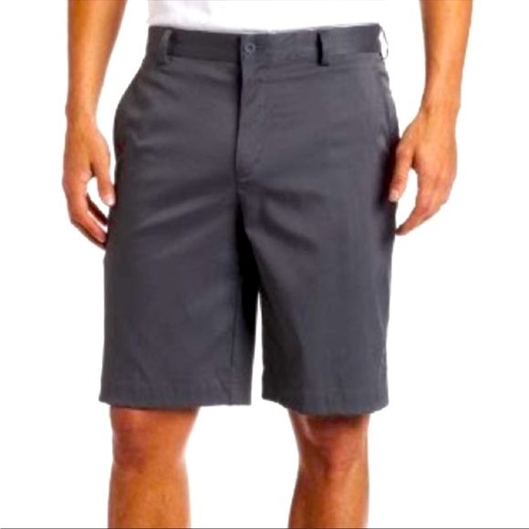 Nike Shorts Mens Nike Flat Front Tech Gray Golf Shorts 38 Poshmark
